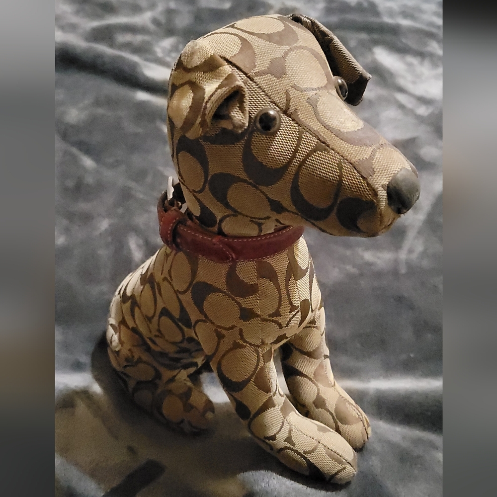 Coach Khaki signature Dog With Collar